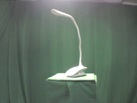 White Hapurs Flexible Clip Lamp